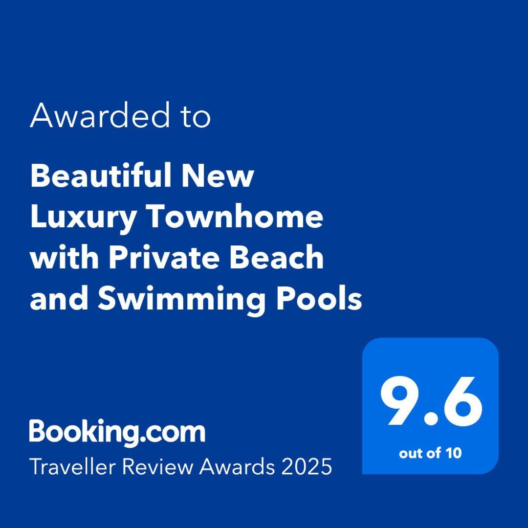 Beautiful New Luxury Townhome With Private Beach And Swimming Pools Раскин Экстерьер фото